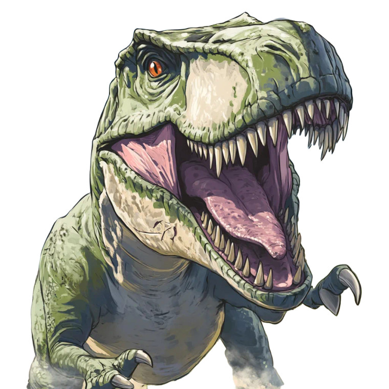 Anime Dinosaur Vinyl Car Decal Sticker – Waterproof & UV-Resistant 8"