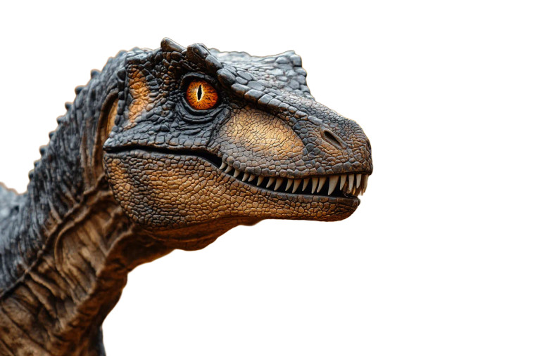 Dinosaur Close-Up Vinyl Car Decal Sticker – Waterproof & UV-Resistant 8"