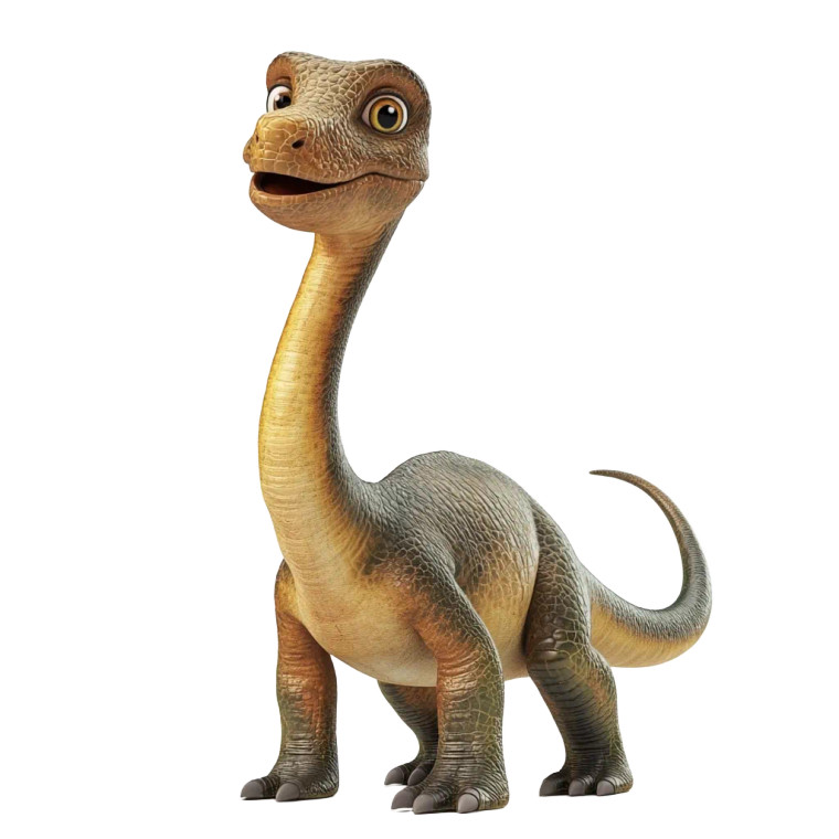 Cute Diplodocus Dinosaur Vinyl Car Decal Sticker – Waterproof & UV-Resistant 8"