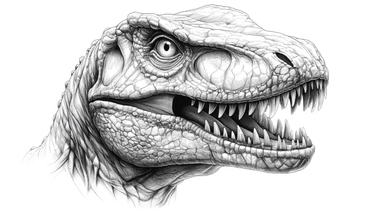 T-Rex Coloring Page Vinyl Car Decal Sticker – Waterproof & UV-Resistant 8"