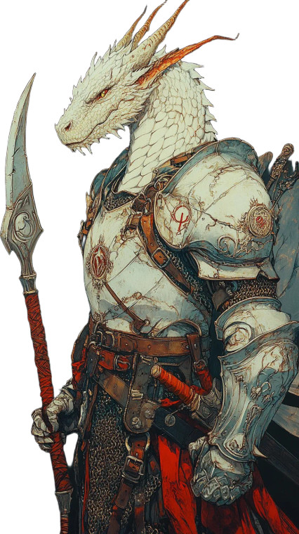 Armored White Dragon Vinyl Car Decal Sticker – Waterproof & UV-Resistant 8"