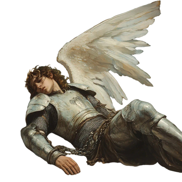 Gothic Angel Anguish Vinyl Car Decal Sticker – Waterproof & UV-Resistant 8"