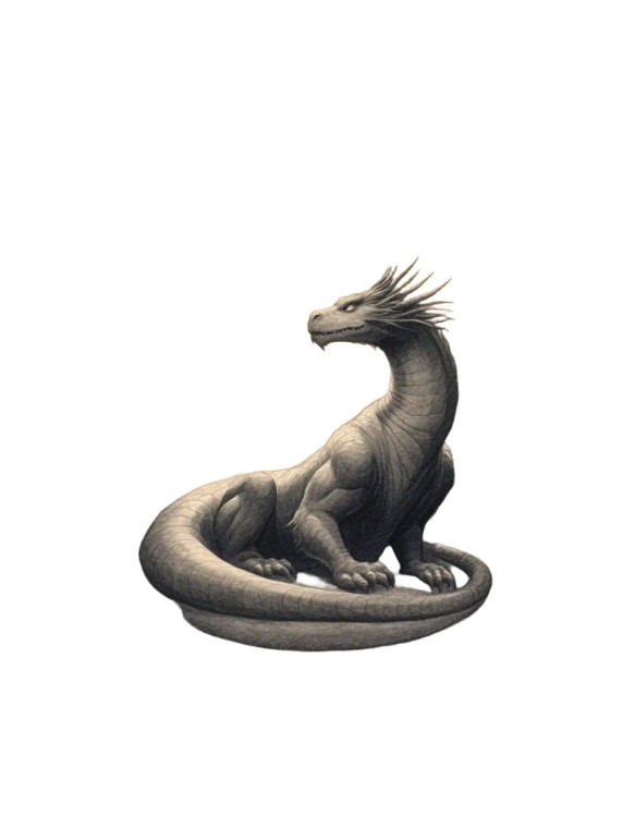 Smaug Sleeping Vinyl Car Decal Sticker – Waterproof & UV-Resistant 8"