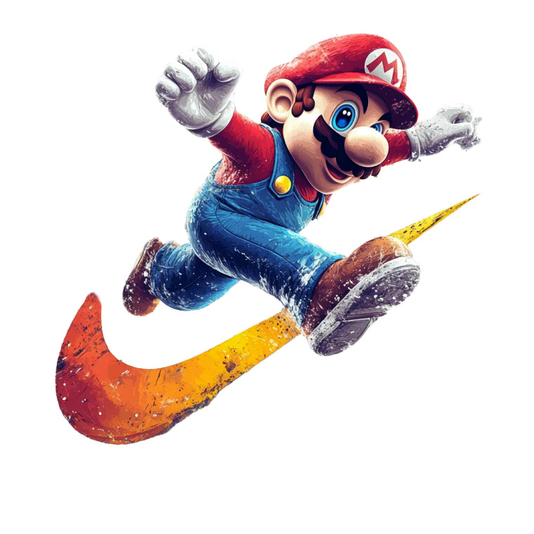 Super Mario Jumping V2 Vinyl Car Decal Sticker – Waterproof & UV-Resistant 8"