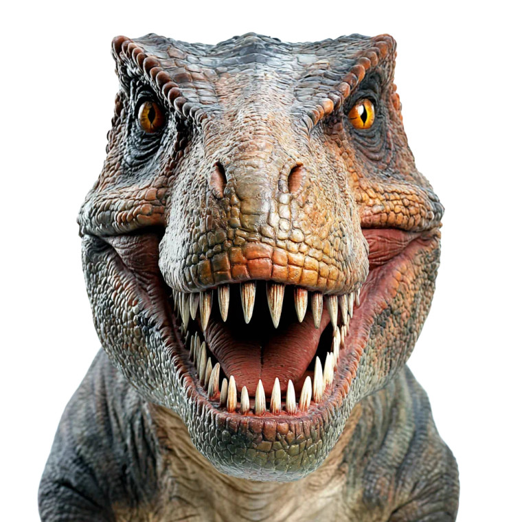 Smiling Giganotosaurus Vinyl Car Decal Sticker – Waterproof & UV-Resistant 8"