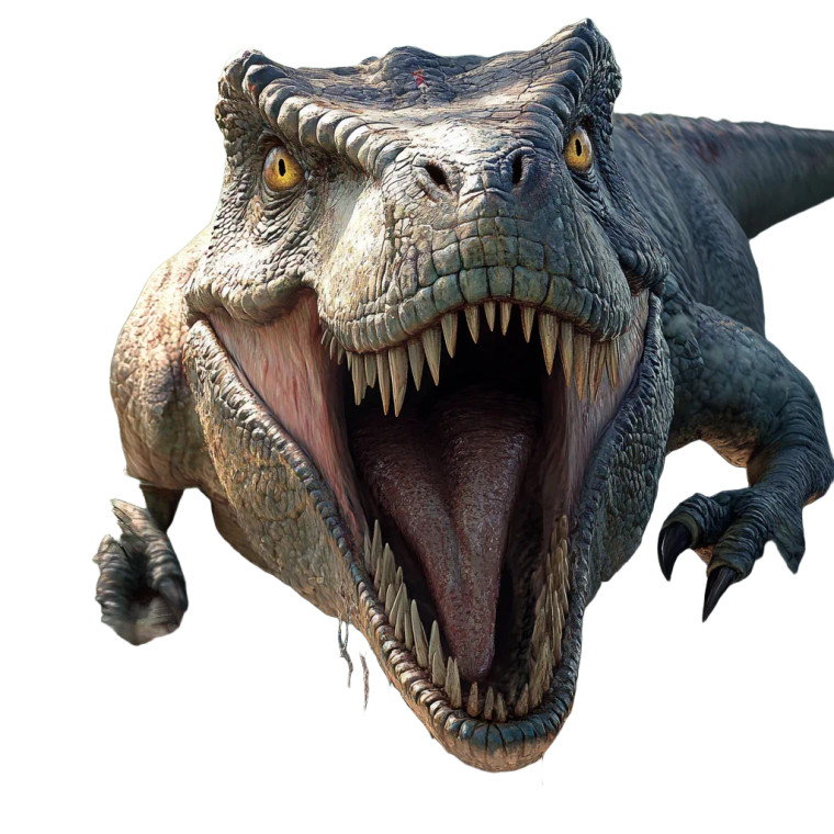 T-Rex Carrying Megalodon Vinyl Car Decal Sticker – Waterproof & UV-Resistant 8"