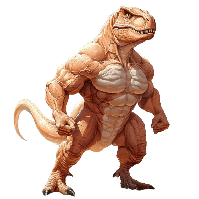 Muscular Apex T-Rex Vinyl Car Decal Sticker – Waterproof & UV-Resistant 8"