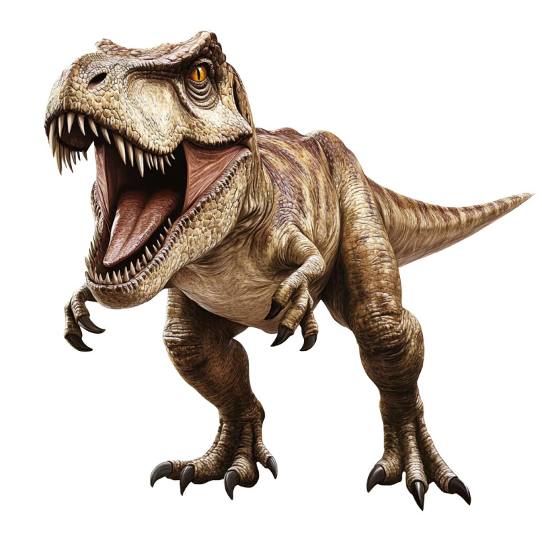 Realistic T-Rex Clipart Vinyl Car Decal Sticker – Waterproof & UV-Resistant 8"