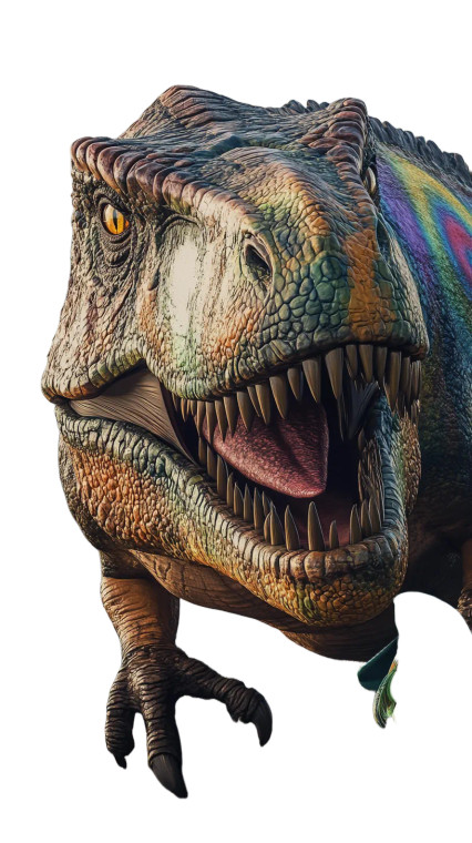 Dinosaur Leprechaun Guardian Vinyl Car Decal Sticker – Waterproof & UV-Resistant 8"