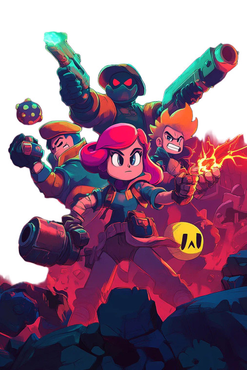 Brawl Stars Gathering Vinyl Car Decal Sticker – Waterproof & UV-Resistant 8"