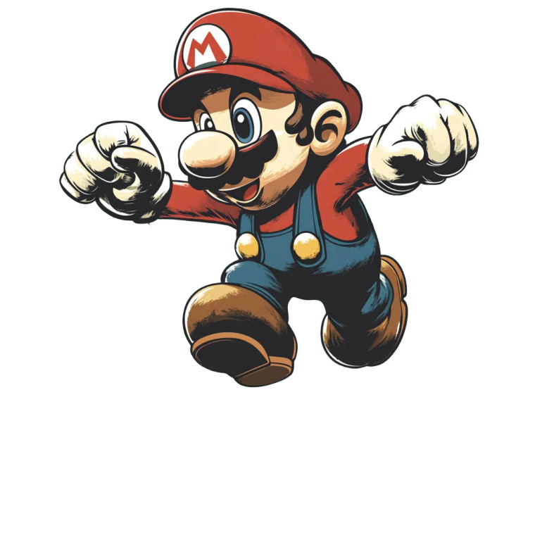 Mario Style Brick Vinyl Car Decal Sticker – Waterproof & UV-Resistant 8"