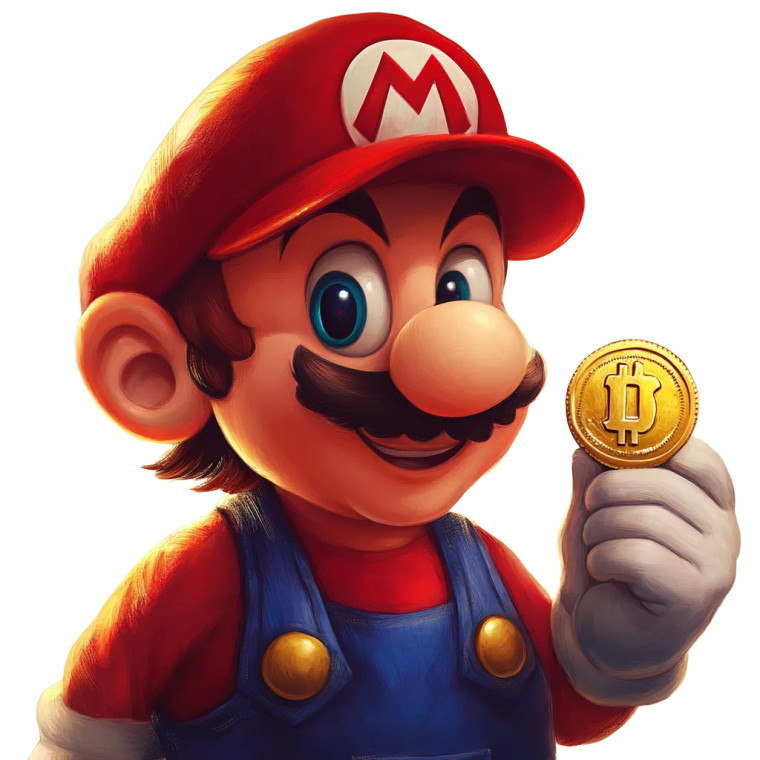 Mario With Coin Vinyl Car Decal Sticker – Waterproof & UV-Resistant 8"