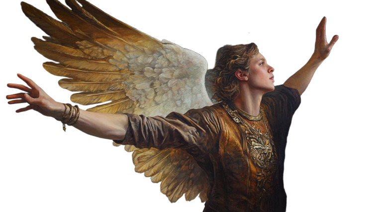 Archangel Haniel Doorway Vinyl Car Decal Sticker – Waterproof & UV-Resistant 8"