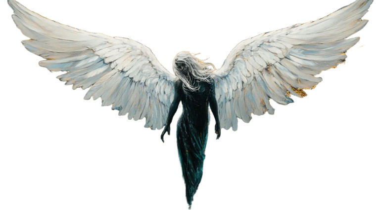 Archangel Oil Painting Vinyl Car Decal Sticker – Waterproof & UV-Resistant 8"