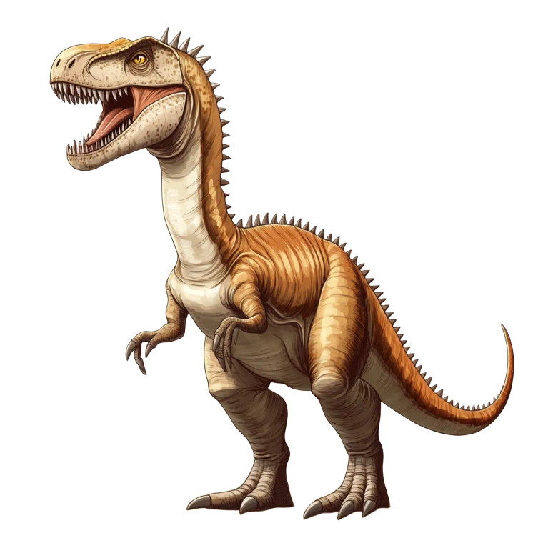 Cartoon Spinosaurus Side Vinyl Car Decal Sticker – Waterproof & UV-Resistant 8"