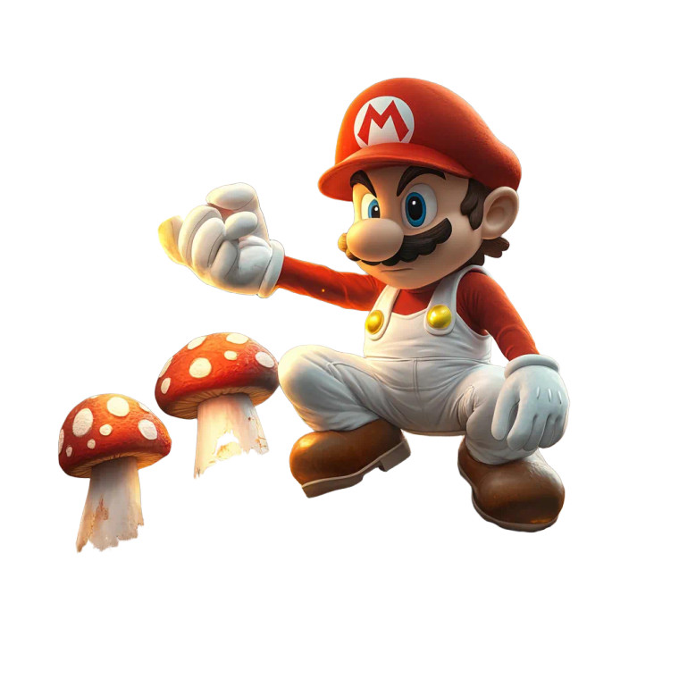 Vengeful Super Mario Vinyl Car Decal Sticker – Waterproof & UV-Resistant 8"