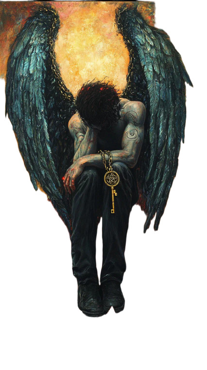 Fallen Angel'S Despair Vinyl Car Decal Sticker – Waterproof & UV-Resistant 8"