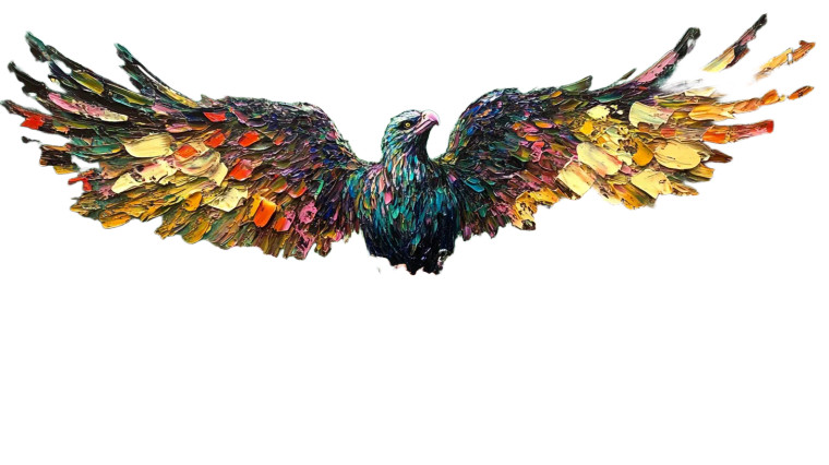 Textured Vulture Painting Vinyl Car Decal Sticker – Waterproof & UV-Resistant 8"