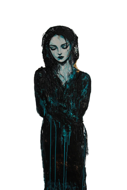 Abstract Angel Painting Vinyl Car Decal Sticker – Waterproof & UV-Resistant 8" Abstract Angel Painting Vinyl Car Decal Sticker – Waterproof & UV-Resistant 8"