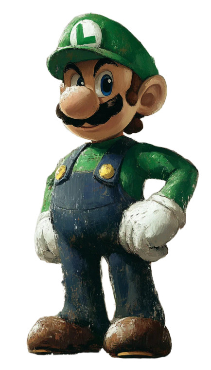 Super Luigi Vinyl Car Decal Sticker – Waterproof & UV-Resistant 8"