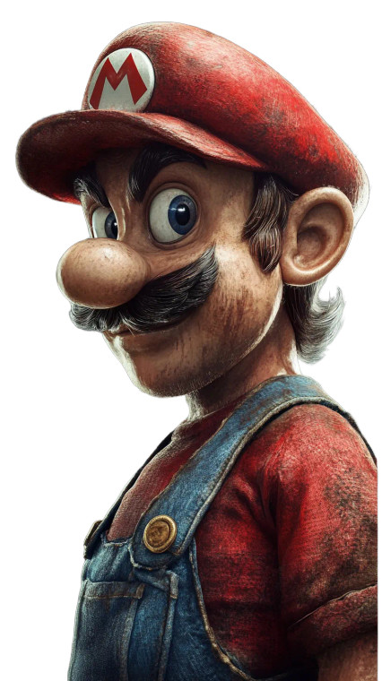 Realistic Mario V2 Vinyl Car Decal Sticker – Waterproof & UV-Resistant 8"