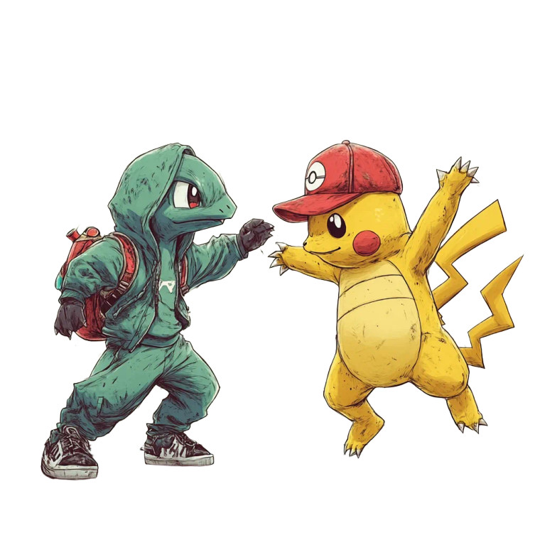 Breakdancing Pokemon Vinyl Car Decal Sticker – Waterproof & UV-Resistant 8"