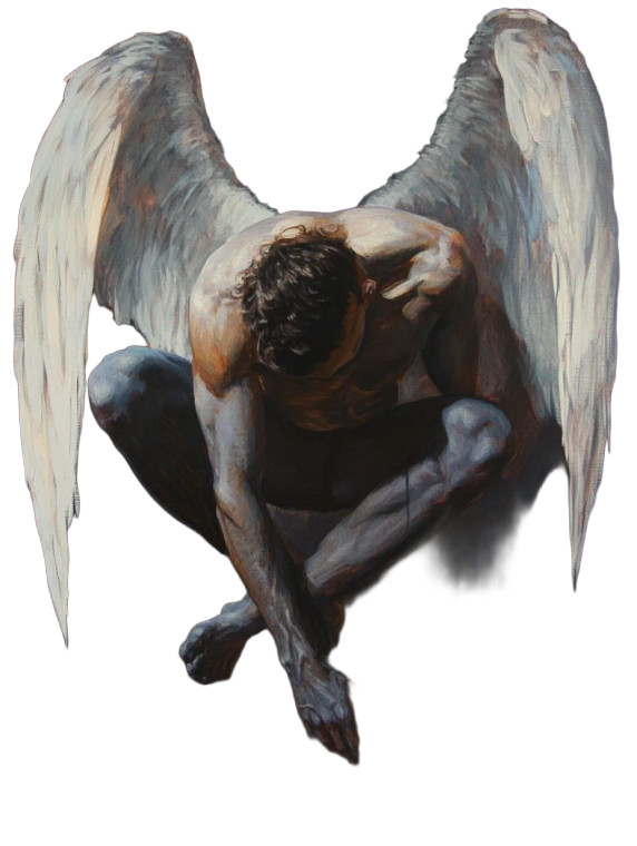 Icarus Oil Painting Vinyl Car Decal Sticker – Waterproof & UV-Resistant 8"