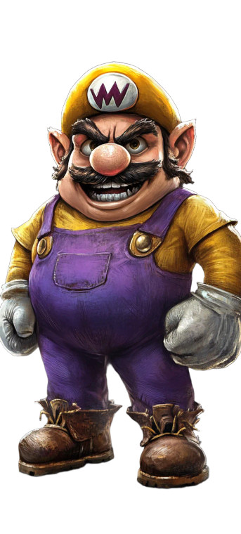 Wario V2 Vinyl Car Decal Sticker – Waterproof & UV-Resistant 8"