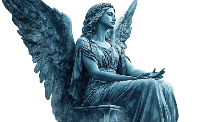 Arcana Angel Throne Vinyl Car Decal Sticker – Waterproof & UV-Resistant 8"