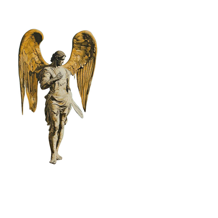 Surreal Arcangel Michael Vinyl Car Decal Sticker – Waterproof & UV-Resistant 8"