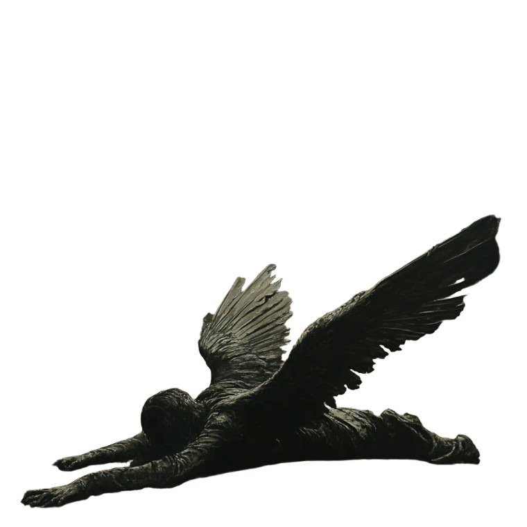 Fallen Angel Painting V5 Vinyl Car Decal Sticker – Waterproof & UV-Resistant 8"