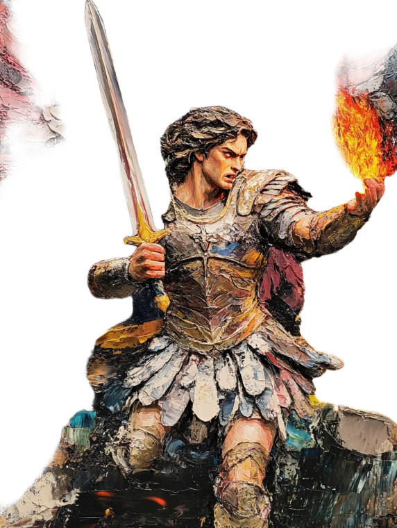 Saint Michael Archangel V4 Vinyl Car Decal Sticker – Waterproof & UV-Resistant 8"