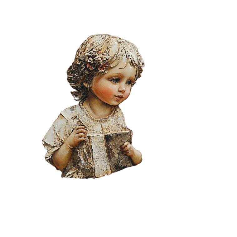 Abstract Angel Sculpture Vinyl Car Decal Sticker – Waterproof & UV-Resistant 8"