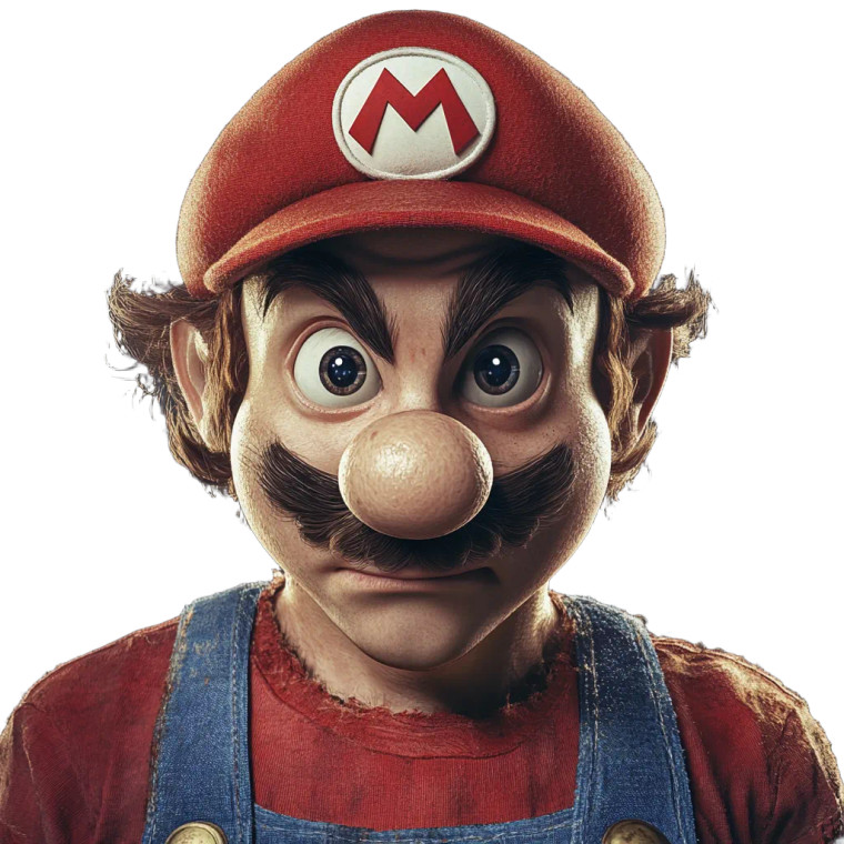 Mario Persona Vinyl Car Decal Sticker – Waterproof & UV-Resistant 8"