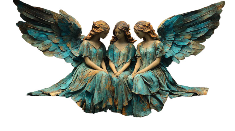 Beautiful Angels Collage Vinyl Car Decal Sticker – Waterproof & UV-Resistant 8"