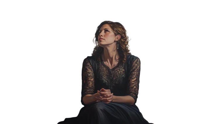 Meditating With Archangel Vinyl Car Decal Sticker – Waterproof & UV-Resistant 8"