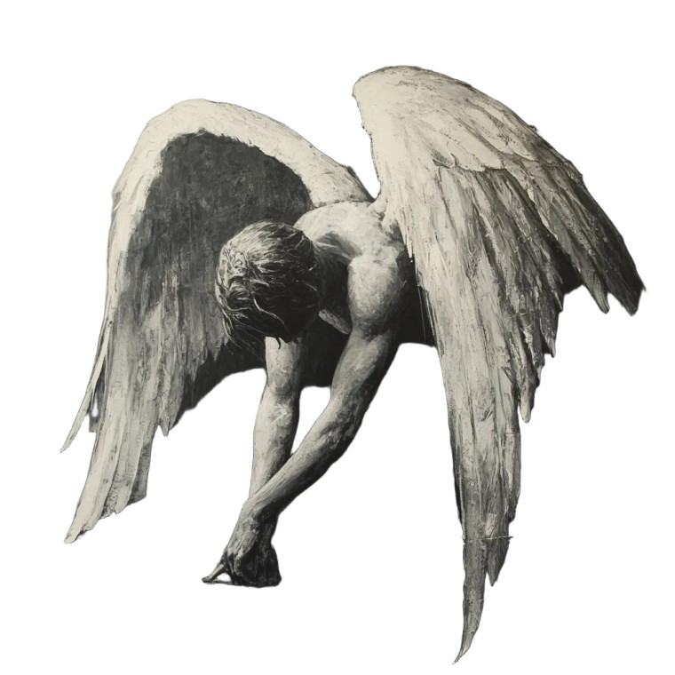 Fallen Angel V11 Vinyl Car Decal Sticker – Waterproof & UV-Resistant 8"