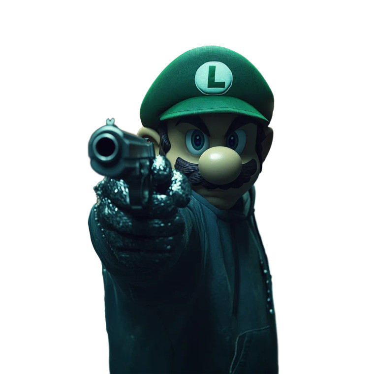 Luigi In Alley Vinyl Car Decal Sticker – Waterproof & UV-Resistant 8"