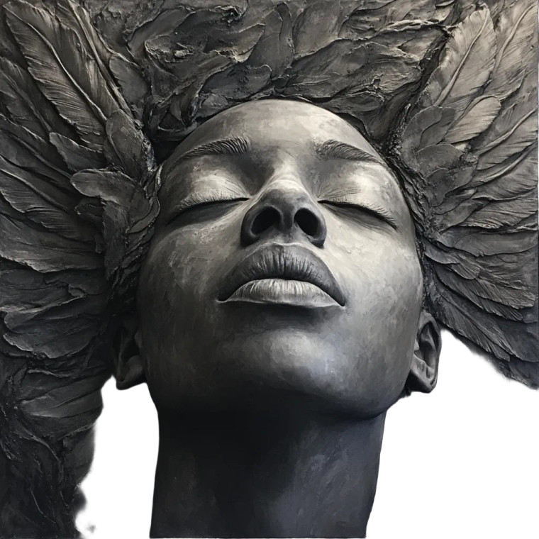 Rising Angel V2 Vinyl Car Decal Sticker – Waterproof & UV-Resistant 8"