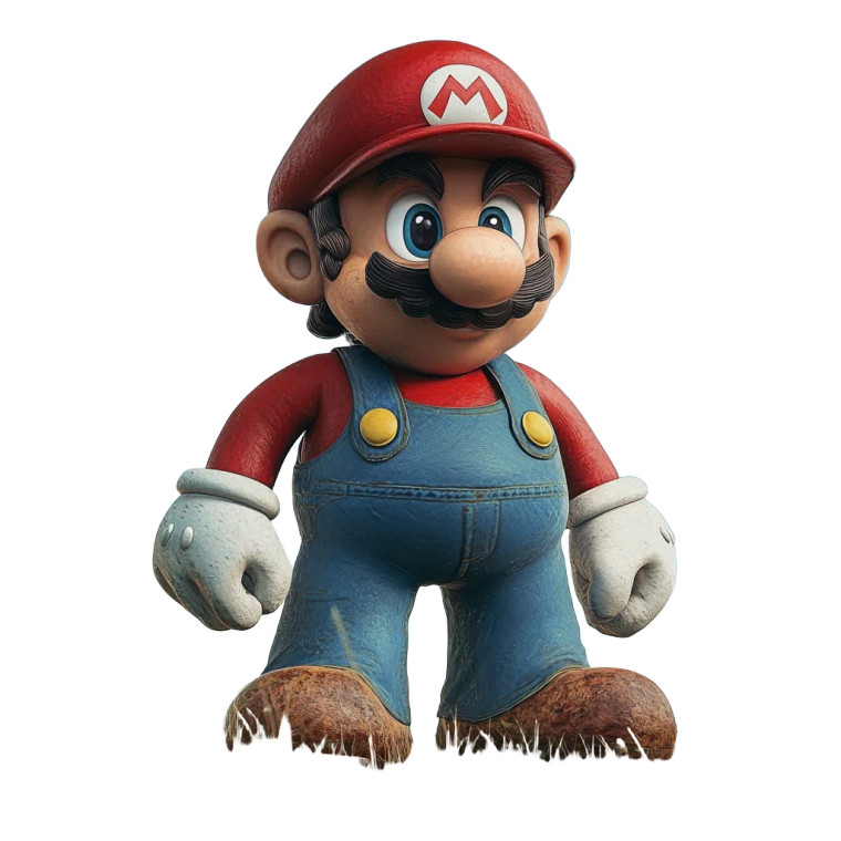 Mario-Style Vinyl Car Decal Sticker – Waterproof & UV-Resistant 8"