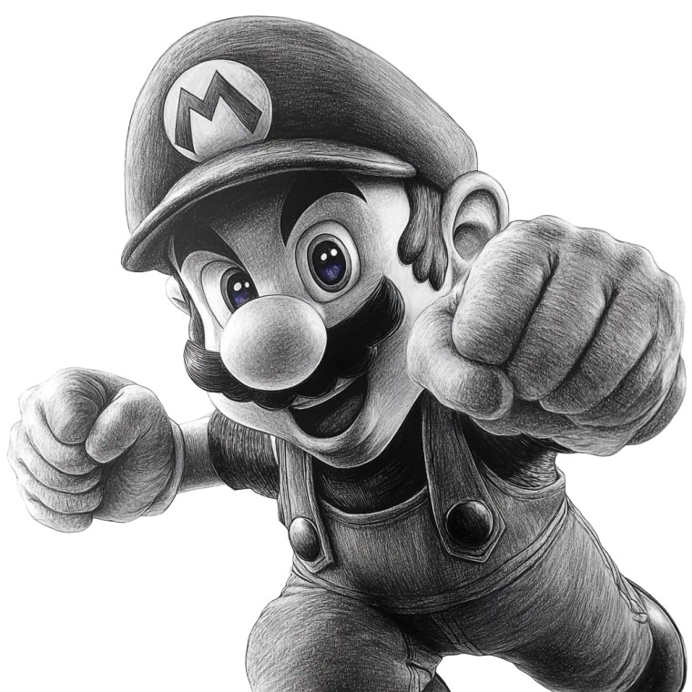 Super Mario Bros Vinyl Car Decal Sticker – Waterproof & UV-Resistant 8"