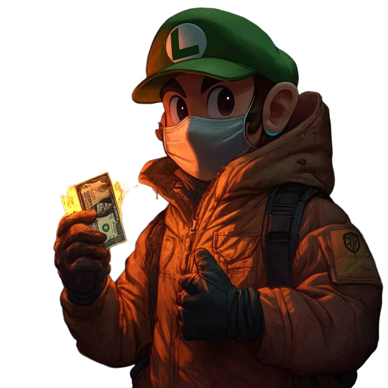 Anarchist Luigi Vinyl Car Decal Sticker – Waterproof & UV-Resistant 8"