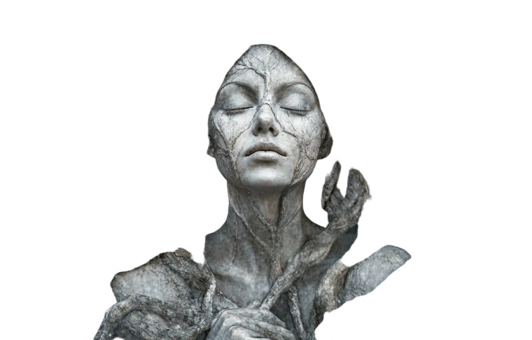 Ethereal Tree Woman Vinyl Car Decal Sticker – Waterproof & UV-Resistant 8"