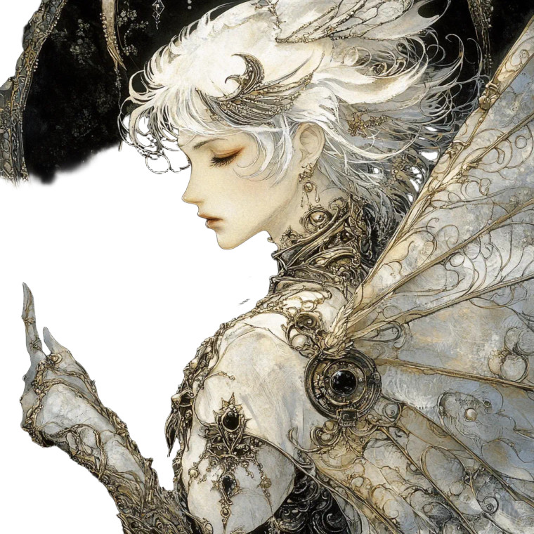 Yoshitaka Amano Vinyl Car Decal Sticker – Waterproof & UV-Resistant 8"