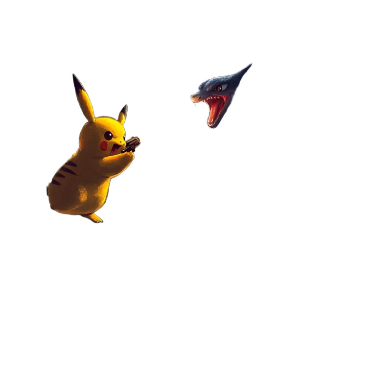 Pikachu Vs Charizard V6 Vinyl Car Decal Sticker – Waterproof & UV-Resistant 8"