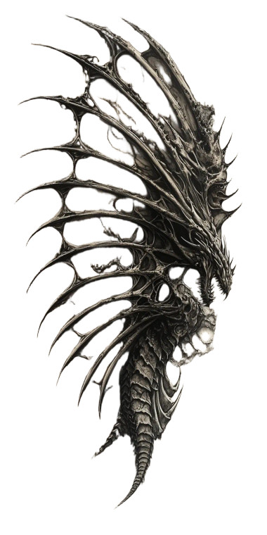 Dragon Wing Tattoo Vinyl Car Decal Sticker – Waterproof & UV-Resistant 8"