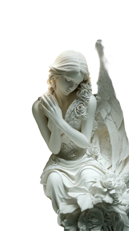 Angel Paper Sculpture Vinyl Car Decal Sticker – Waterproof & UV-Resistant 8"
