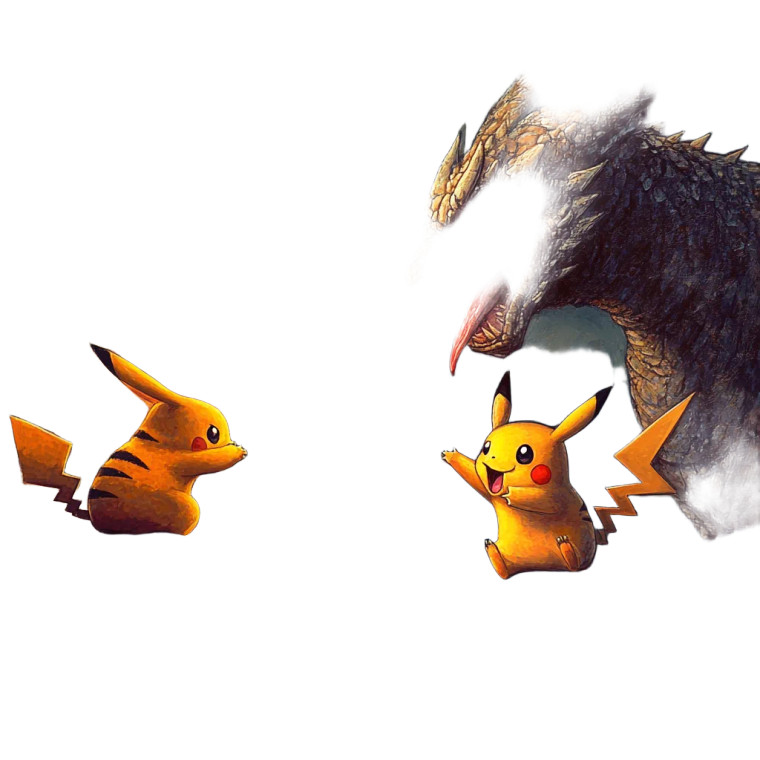 Pikachu Vs Dragon Vinyl Car Decal Sticker – Waterproof & UV-Resistant 8"