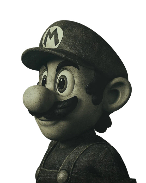 Dark Victorian Mario Vinyl Car Decal Sticker – Waterproof & UV-Resistant 8"