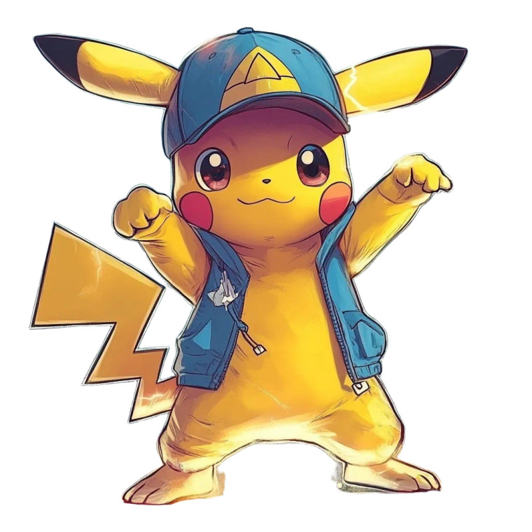 Cool Pikachu Avatar Vinyl Car Decal Sticker – Waterproof & UV-Resistant 8"